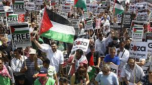 LONDON PROTESTERS RALLY AGAINST ISRAEL WAR ON GAZA