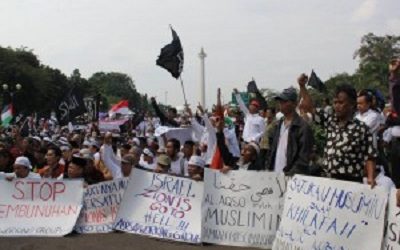 PALESTINIANS WELCOME SOLIDARITY ACTION BY INDONESIANS