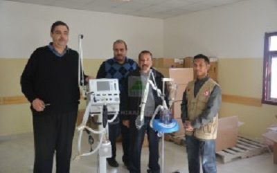 MEDICAL EQUIPMENTS ARRIVING AT INDONESIA HOSPITAL IN GAZA