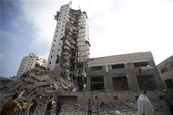 MINISTRY TO REBUILD TOWER BLOCK DESTROYED DURING GAZA WAR
