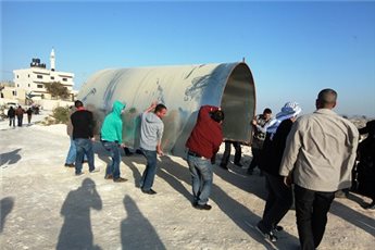 PALESTINIAN ACTIVISTS ERECT PROTEST TENTS IN SOLIDARITY WITH BEDOUIN