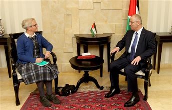 HAMDALLAH HOSTS REPRESENTATIVE OF FINLAND