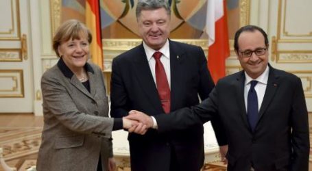 GERMAN AND FRENCH LEADERS ARRIVE IN MOSCOW FOR UKRAINE TALKS