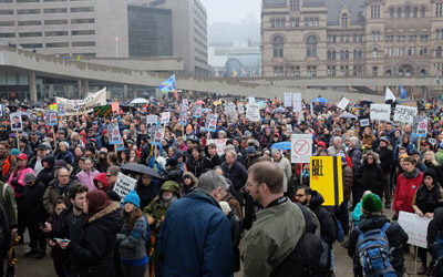 CANADIANS PROTEST AGAINST ANTI-TERROR LAWS
