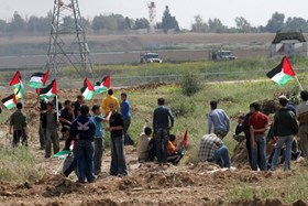 IOF OPENS FIRE AT PROTESTERS AGAINST SIEGE IN GAZA