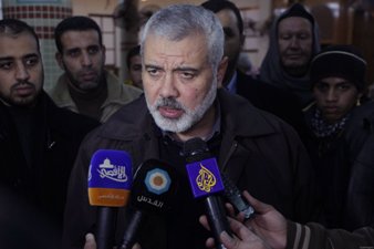 HANIYEH: HAMAS NOT SEEKING TO ESTABLISH A PALESTINIAN STATE IN GAZA