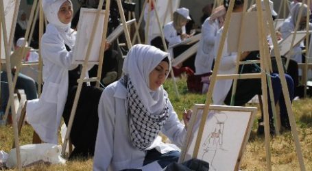 GAZA ARTISTS MARK PALESTINE LAND DAY