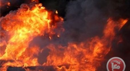 ISRAELI MILITARY DRILL SPARKS FIRE ON PALESTINIAN FARMLAND