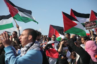 INTERNALLY DISPLACED PALESTINIANS MARCH TO HADATHA