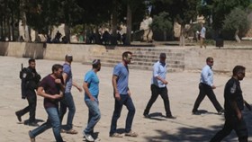 ISRAELI OFFICERS, SETTLERS STORM AL-AQSA MOSQUE