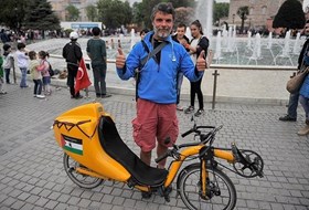 ITALIAN CYCLES ROME TO ISTANBUL BY BICYCLE IN SOLIDARITY WITH PALESTINE
