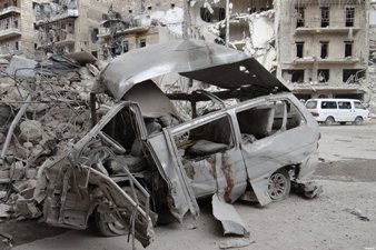 SYRIA: ASSAD REGIME BOMBS CLAIM 85 LIVES IN ALEPPO