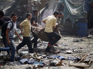 SYRIA: AT LEAST 100 KILLED AFTER RAIDS ON DAMASCUS SUBURBS