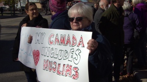 OTTAWA RALLY SUPPORTS MUSLIMS INCLUSION