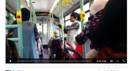 WOMAN ARRESTED OVER RACIST RANT ON LONDON BUS