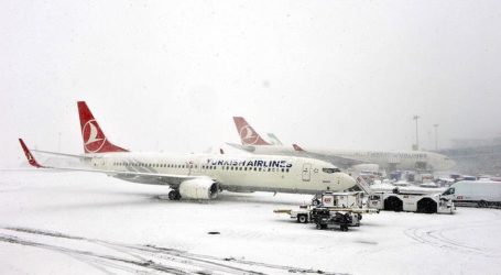 FLIGHTS CANCELLED IN ISTANBUL DUE TO HEAVY SNOW
