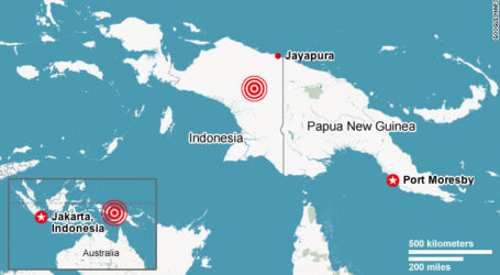 Moderate Earthquake Hits Southwest of Jayapura, Indonesia