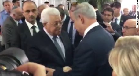 President Abbas to Netanyahu during Peres’ Funeral, “Long Time No See”