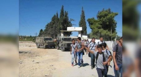 IOF Storms Palestinian School in Nablus