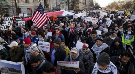 Thousands in Washington Protest US Jerusalem Decision