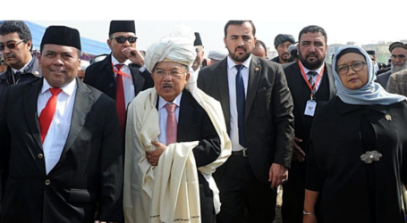 Jusuf Kalla Lays Cornerstone for Construction of Indonesian Clinic in Kabul