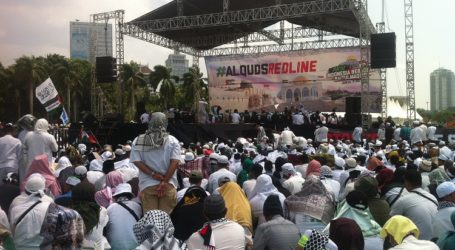 Thousand Hundreds Indonesian Protest Againts US Policy on Jerusalem