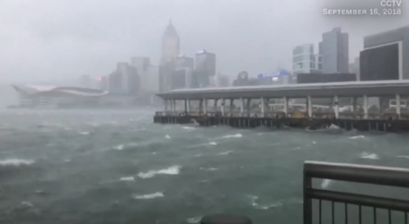 Hong Kong Hit by Typhoon as 40 Reported Dead in Philippines