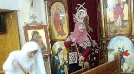 Showing Tolerance, Egyptian Muslim Youth Clean Coptic Church