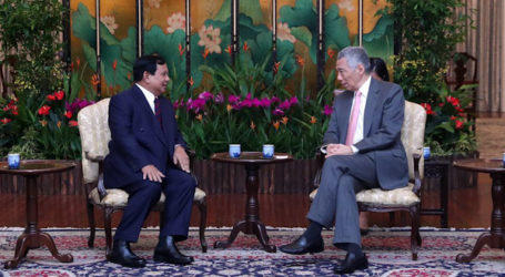 Prabowo Subianto Meets Singapore Premier