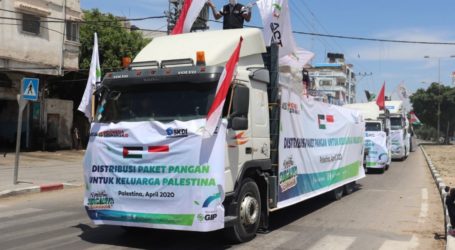 Indonesia Distribute 50 Tons Food Packages for Gazans