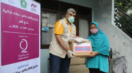 Qatar Charity Indonesia Distribute Food Packages