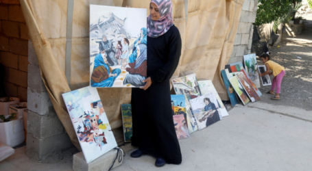 A Palestinian Artist Describe Israel’s Annexation on Painting