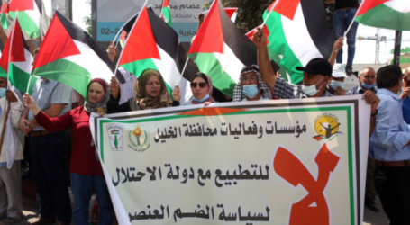 Palestinians Rally in West Bank Against Arab Normalization Agreements with Israel