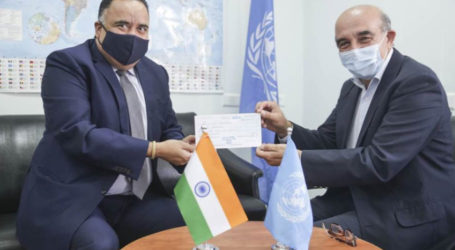 India Provides $1 Million to UNRWA for Palestinian Refugees