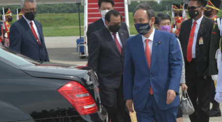 Japanese PM Arrives at Soekarno-Hatta International Airport