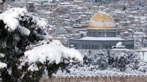 Al-Aqsa Mosque Covered by Snow