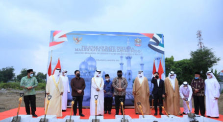 Groundbreaking for the Construction of Sheikh Zayed Grand Mosque in Solo