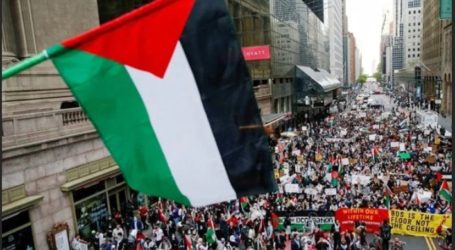 Solidarity Activists in New York Protest Israeli Settler