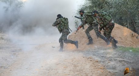 Al-Qassam Publish Clips of “Al-Quds Shield” Military Maneuvers in Gaza