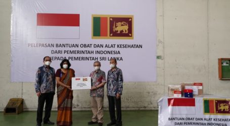 Indonesia Sends Three Tons Of Medicines And Medical Devices to Sri Lanka
