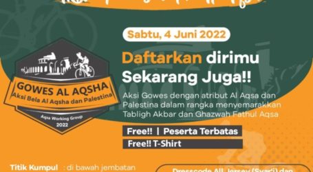 AWG West Java Holds Gowes Action Supporting Al-Aqsa and Palestine