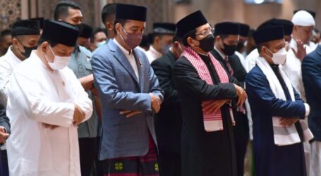 President Jokowi Performs Eid Al Adha Prayers 1443 H at Istiqlal Mosque