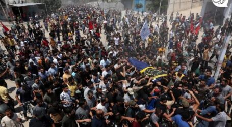 Palestinians Widely Participate in Funeral for Bodies of Martyrs of Rafah and Jabalia Massacre