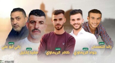 Five Palestinians Died Due to Israeli Bullets in West Bank