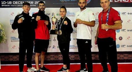 Palestinian Kickboxer Wins Gold Medal in Asian Championships