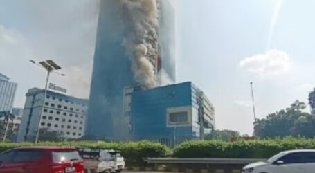 The Fire in K-Link Tower Building, Jakarta Extinguished