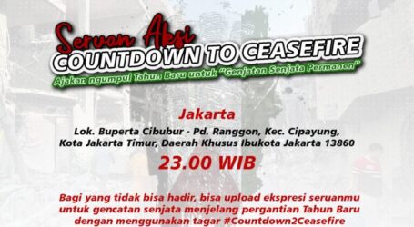 Indonesia AWG Participates in Holding Countdown to Ceasefire Campaign