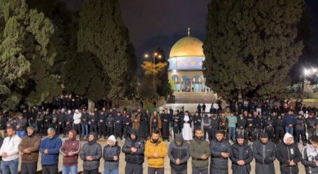 Thousands of Palestinians Perform Dawn Prayer at Al-Aqsa Mosque