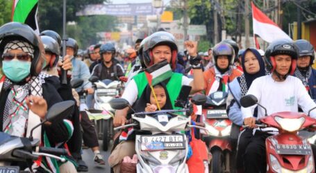 Thousands of People Join Motorcycle Convoy for Solidarity with Palestine