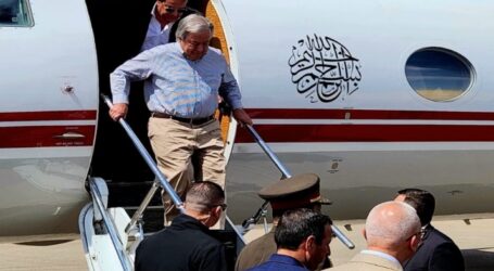 UN Secretary-General Arrives at Egypt’s al-Arish Airport